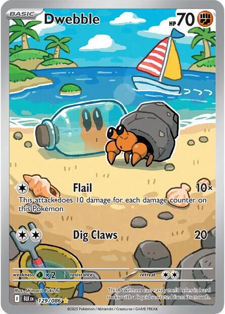 Black Bolt Dwebble Pokémon card